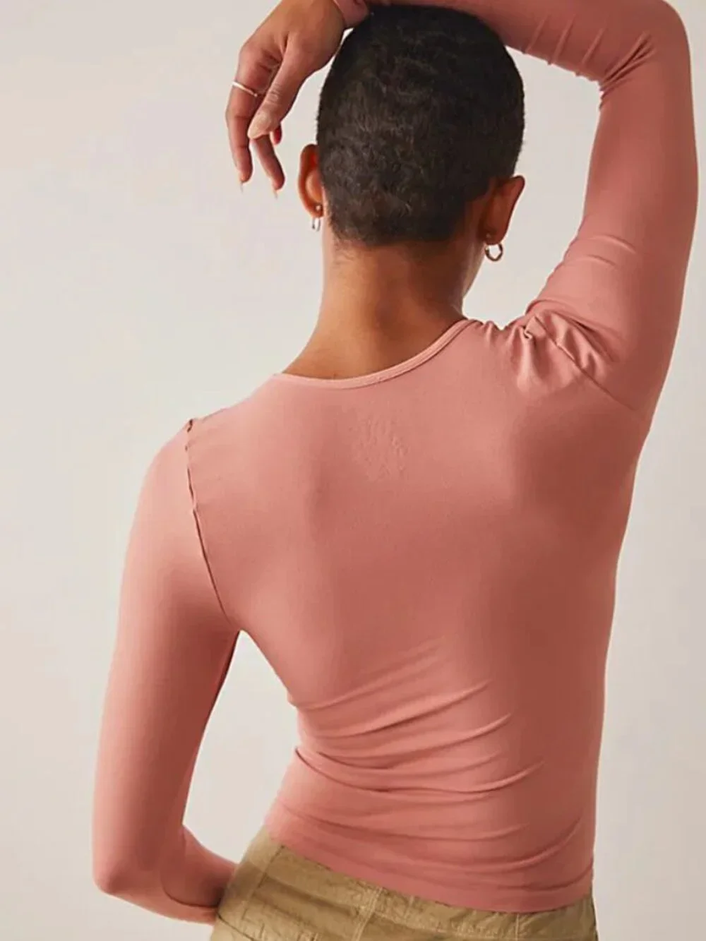 NWT Intimately Free People - Makes Sense Long Sleeve XS/S Blush Pink